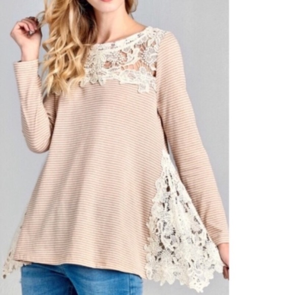 Tops - Crochet Lace Trapeze Top